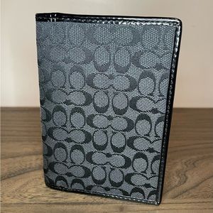 Coach classic black passport wallet